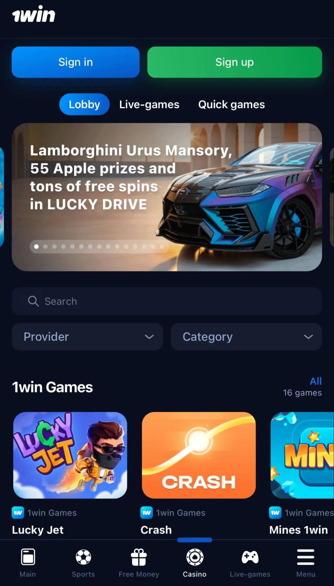 1win mobile app